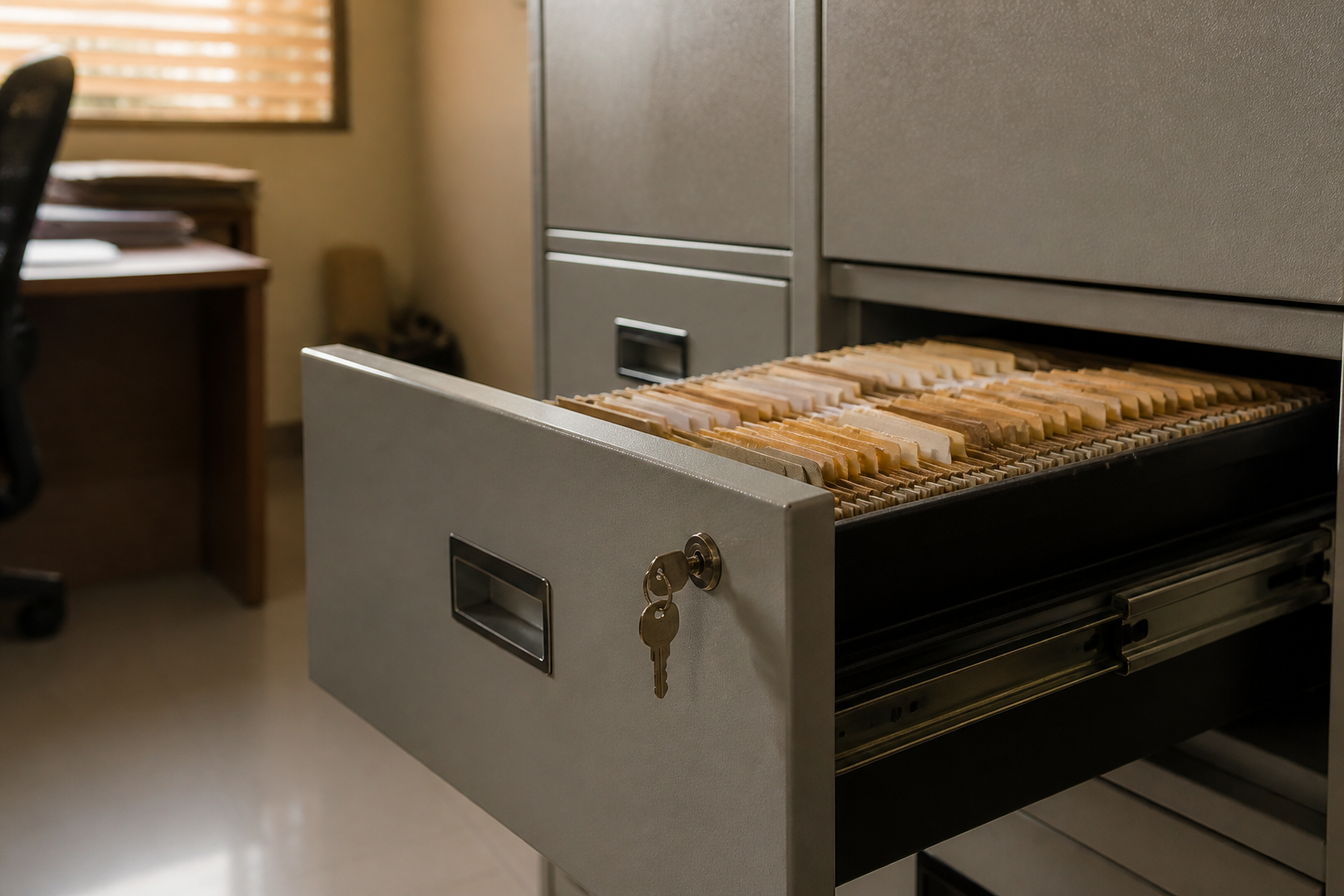 Private corporate files kept secure and confidential