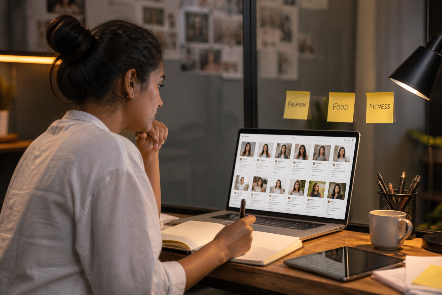 Planning an influencer campaign by category and creator criteria