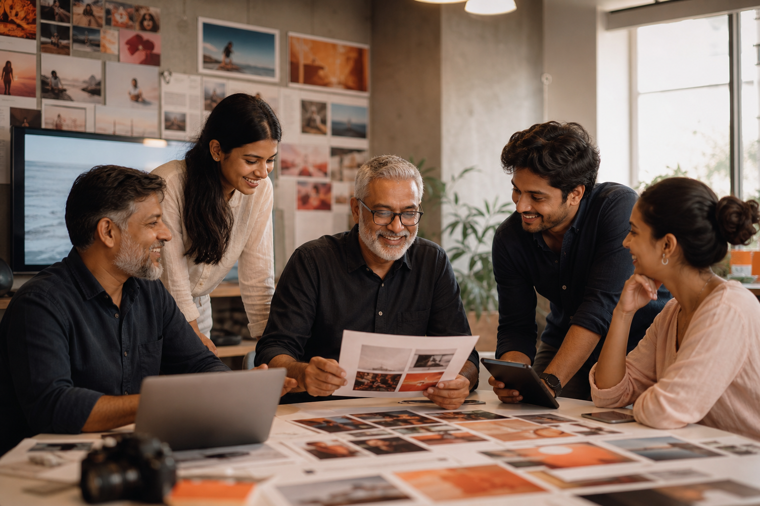 Experienced Dial N Search team collaborating with creators on campaigns