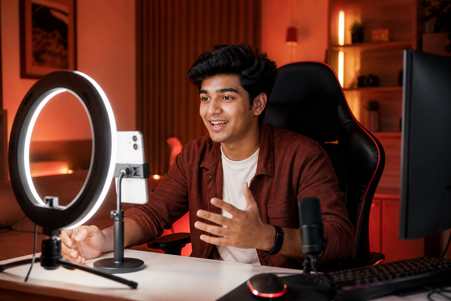 Live streaming creator setup for high earning live apps in India